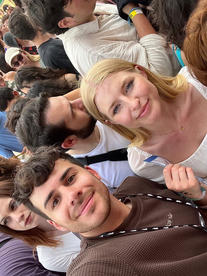 Miriam und Hendrik im Publikum des Konzerts